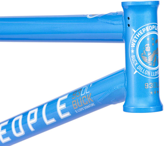 We The People Buck BMX Frame - 20.75" TT, Metallic Sky Blue