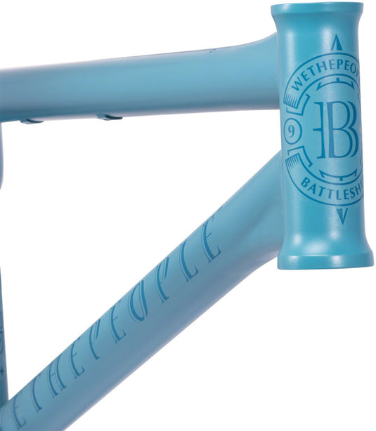 We The People Battleship BMX Frame - 20.75" TT, Matt Dusk Blue