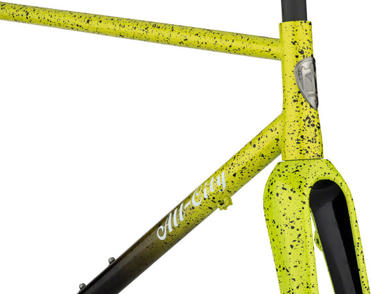 All-City Macho King A.C.E. Frameset - 700c, Steel, Yellow Fade Splatter, 52cm