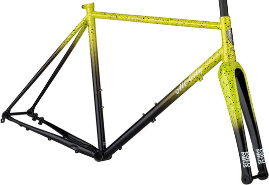 All-City-Macho-King-A.C.E.-Frame-Yellow-Fade-Splatter-Cyclocross-Frame-FM8349