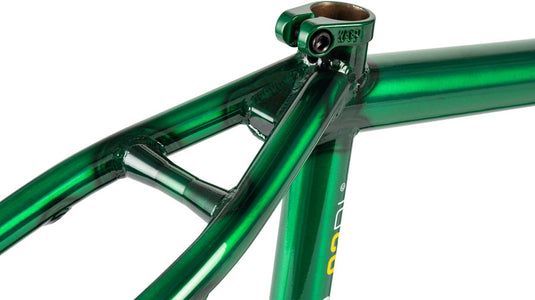 We The People Buck BMX Frame - 20.75" TT, Translucent Green