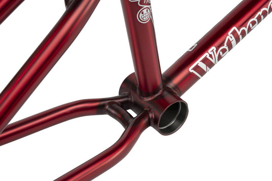 We The People Trigger BMX Frame - 20.5" TT, Matte Translucent Red