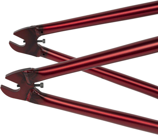 We The People Trigger BMX Frame - 20.5" TT, Matte Translucent Red