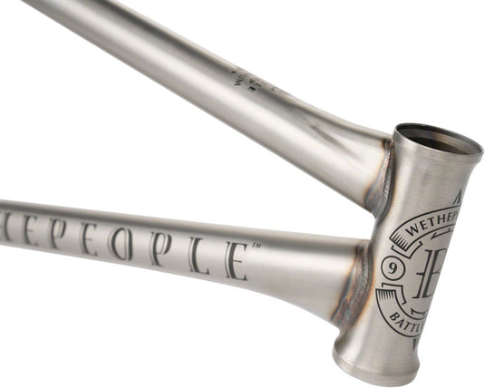 We The People Battleship BMX Frame - 20.75" TT, Matte Raw