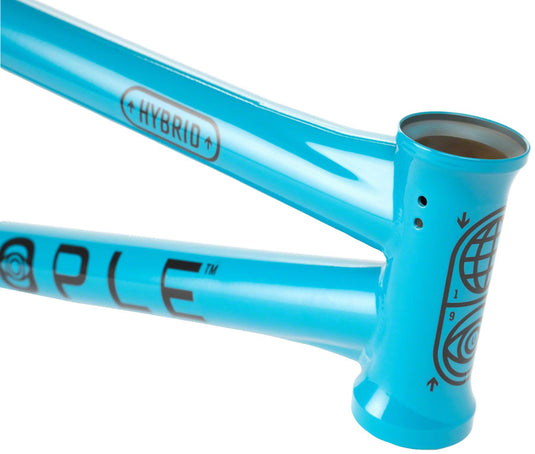 We The People Utopia Hybrid BMX Frame - 20.5" TT, Neon Teal