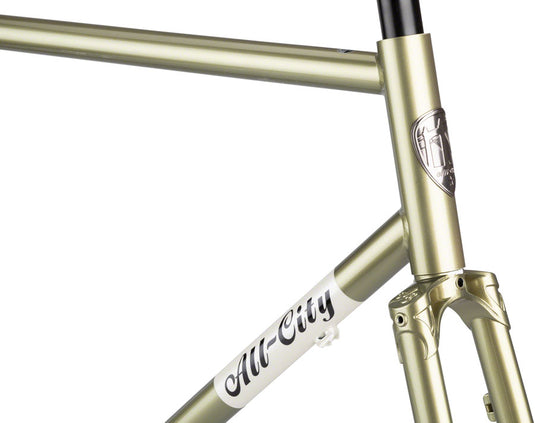 All-City Super Professional Frameset - 700c / 650b, Steel, Flash Basil, 55cm