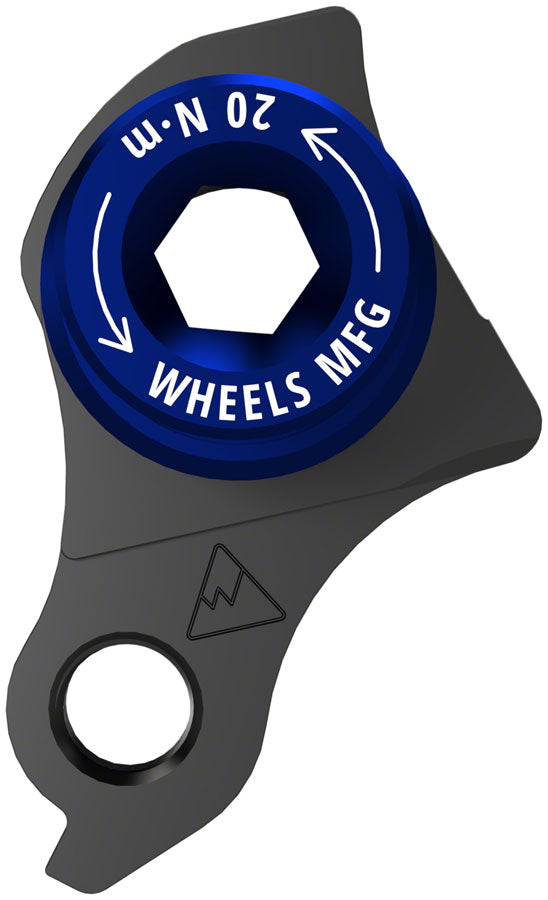 Load image into Gallery viewer, Wheels Manufacturing Universal Derailleur Hanger - 404-6, For Frames designed to accept SRAM UDH, Black/Blue
