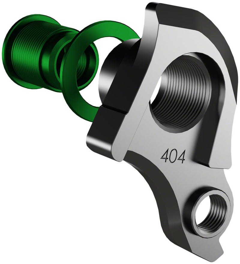 Load image into Gallery viewer, Wheels Manufacturing Universal Derailleur Hanger - 404-9, For Frames designed to accept SRAM UDH, Black/Green
