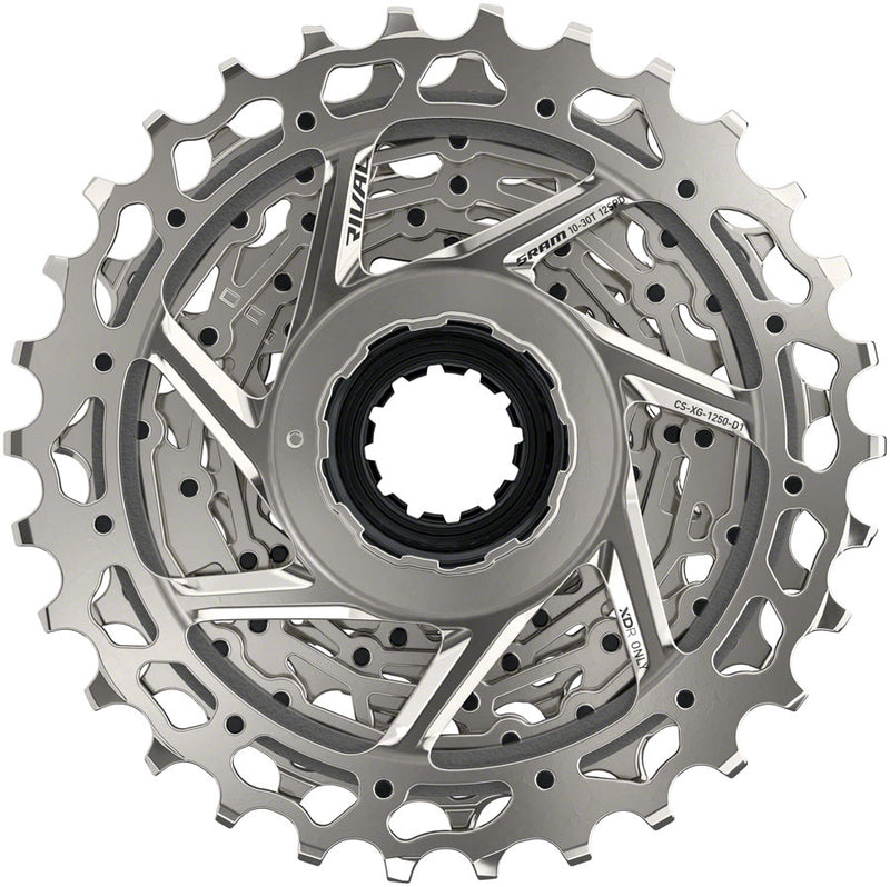 Load image into Gallery viewer, SRAM Rival AXS XG-1250 Cassette - 12-Speed, 10-30t, Silver, For XDR Driver Body, D1
