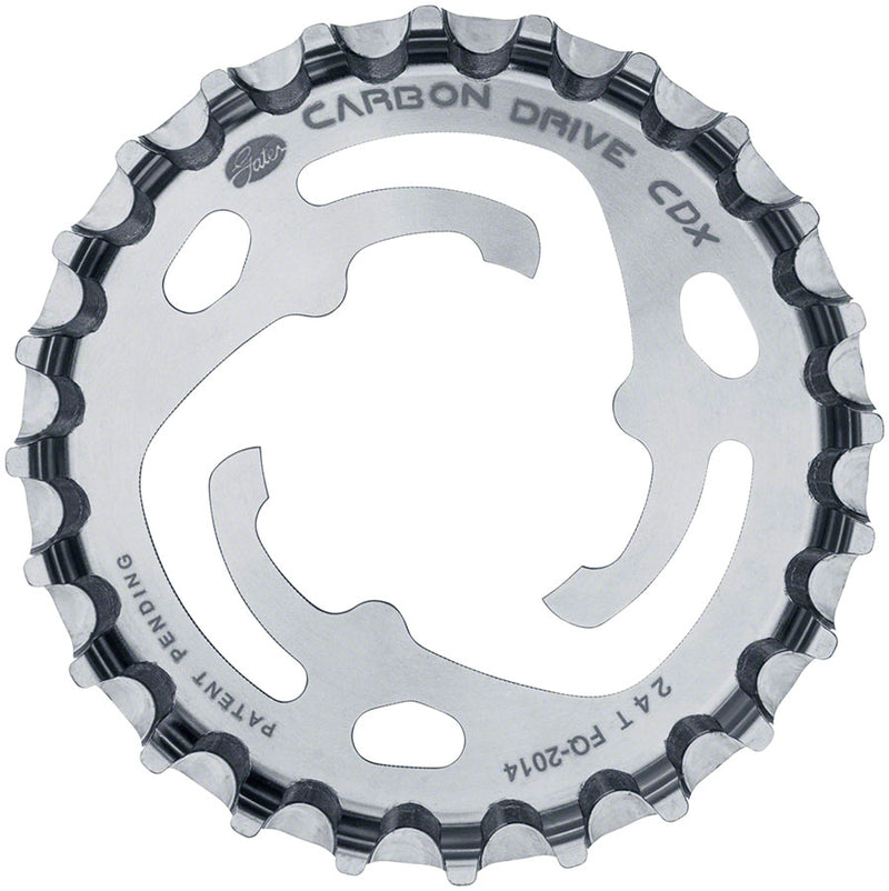 Load image into Gallery viewer, Gates Carbon Drive CDX CenterTrack 3-Lobe SureFit Rear Sprocket -24T Shimano
