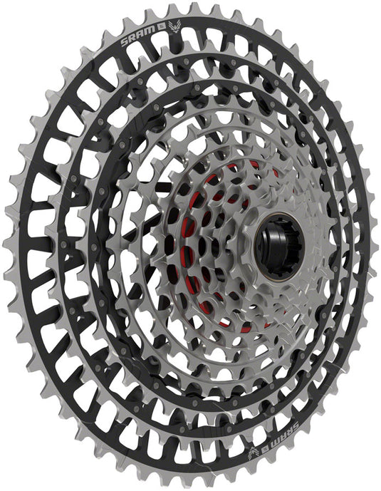 SRAM XX SL Eagle T-Type XS-1299 Cassette - 12-Speed, 10-52t, For XD Driver, Silver/Black