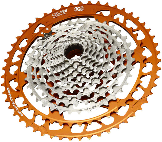 e*thirteen Helix Race Cassette - 12-Speed, 9-52t, Naranja