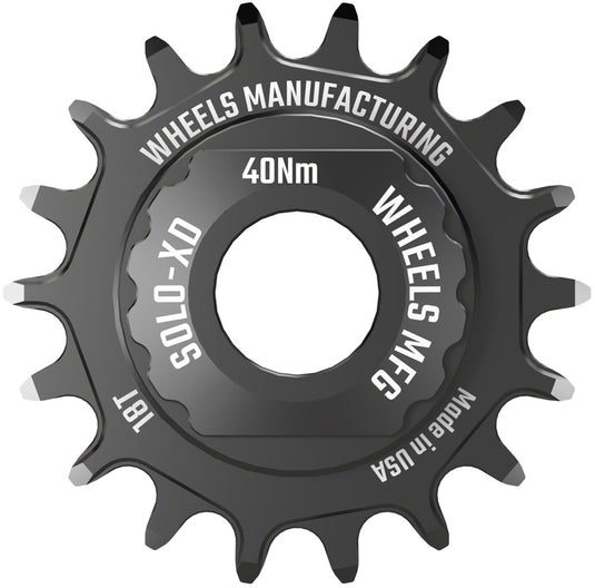 Wheels Manufacturing SOLO-XD XD/XDR Single Speed Conversion Kit - 18t, For SRAM XD/XDR Freehub, Black