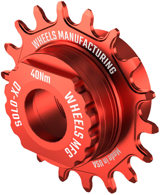 Wheels Manufacturing SOLO-XD XD/XDR Single Speed Conversion Kit - 18t, For SRAM XD/XDR Freehub, Red