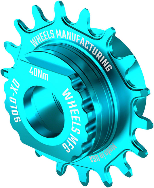 Wheels Manufacturing SOLO-XD XD/XDR Single Speed Conversion Kit - 18t, For SRAM XD/XDR Freeubs, Teal