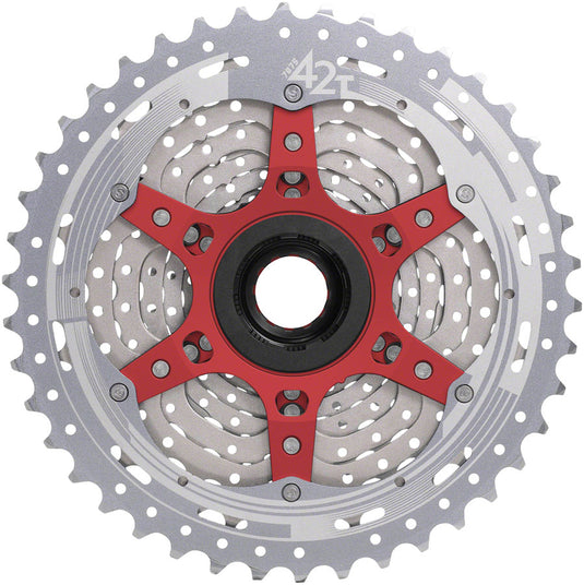 SunRace MX9X Cassette - 11-Speed, 10-42t, Metallic Silver, For XD Driver Body