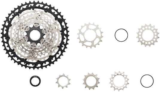 Shimano XT CS-M8100 Cassette - 12-Speed, 10-45t, Silver/Black, Micro Spline