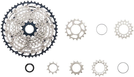 Shimano SLX CS-M7100 Cassette - 12-Speed, 10-51t, Silver/Black, Micro Spline