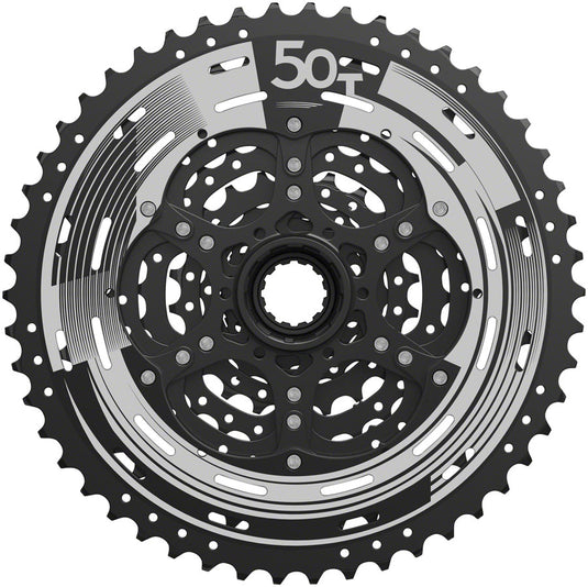 SunRace M993 Cassette - 9-Speed, 11-50t, Alloy Spider and Lockring, ED Black