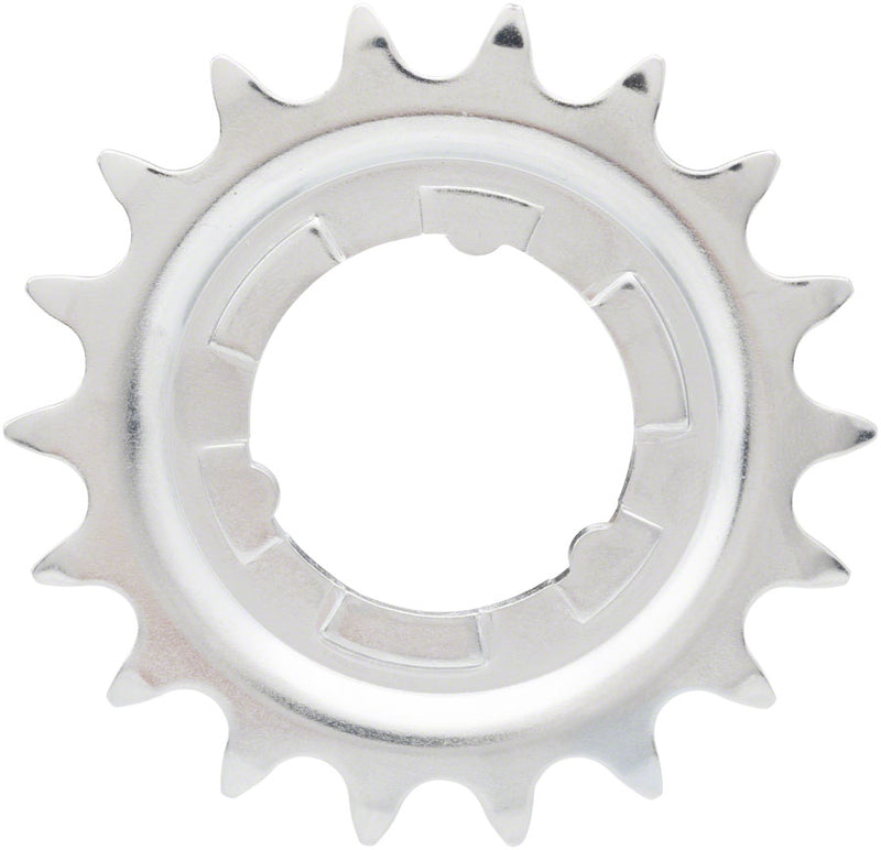 Load image into Gallery viewer, Shimano Nexus 18T Cog Silver For Nexus &amp; Alfine Fits 3 Tab Spline Pattern Driver
