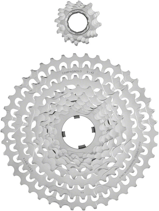 Campagnolo EKAR Cassette - 13-Speed, 9-42t, Silver, For N3W Driver Body