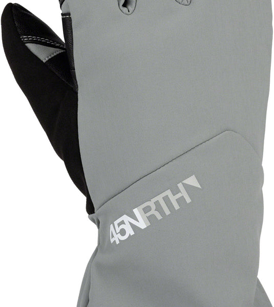 45NRTH 2024 Sturmfist 4 Gloves - Glacial Grey, Lobster Style, Small