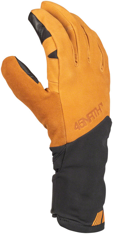 45NRTH 2023 Sturmfist 5 LTR Leather Gloves - Tan/Black, Full Finger, Small