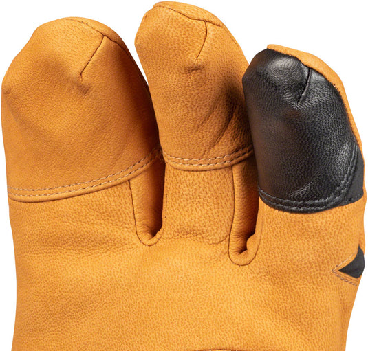 45NRTH 2023 Sturmfist 4 LTR Leather Gloves - Tan/Black, Lobster Style, Medium