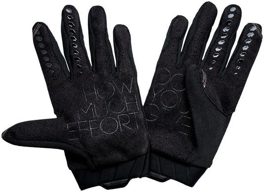 100% Geomatic Gloves - Black/Charcoal, Full Finger, Men's, Medium