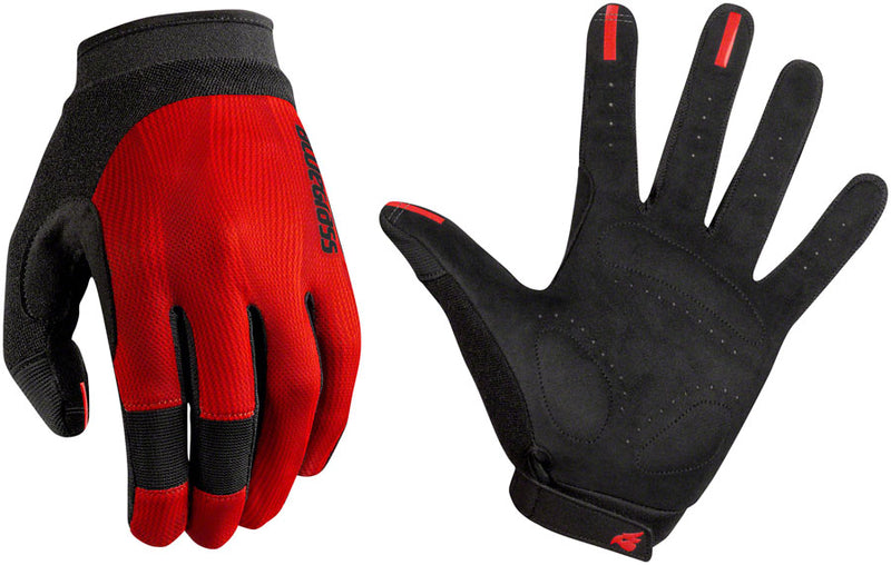 Load image into Gallery viewer, Bluegrass React Gloves - Red, Full Finger, Large Breathable Perforated Palm
