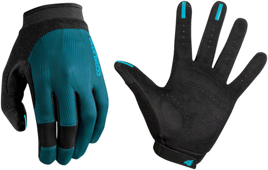 Bluegrass React Gloves - Blue, Full Finger, Small Breathable Perforated Palm