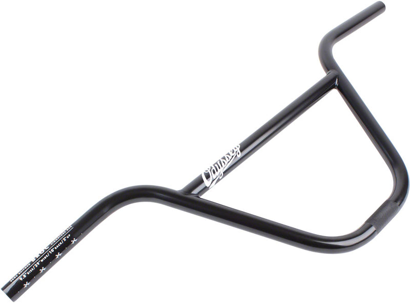 Load image into Gallery viewer, Odyssey Broc BMX Handlebar 22.2mm Clamp 9.in Backsweep 10° Steel Black MTB
