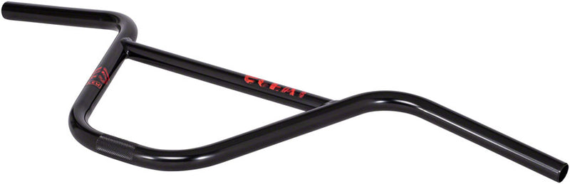 Load image into Gallery viewer, Eclat Controller Handlebar 25.4mm Clamp 9.5in 11° BackSweep Rise Black Steel BMX
