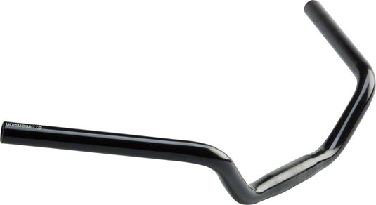 Dimension 25.4 Urban Cruiser Bar 600mm Wide 70mm Rise 50 ° Sweep Black Aluminum