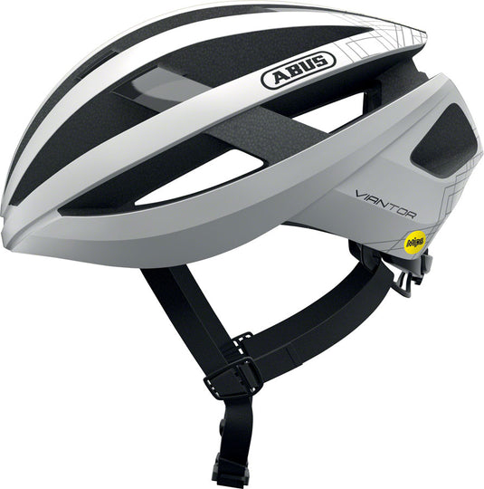 Abus-Viantor-Helmet-Large-(58-62cm)-Half-Face-MIPS-Adjustable-Fitting-Semi-Enclosing-Plastic-Ring-Ponytail-Compatible-Acticage-White-HLMT4929-Bicycle-Helmets