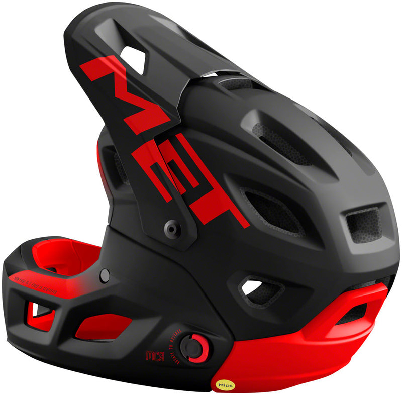 Load image into Gallery viewer, MET Parachute MCR MIPS Helmet - Black Red, Small
