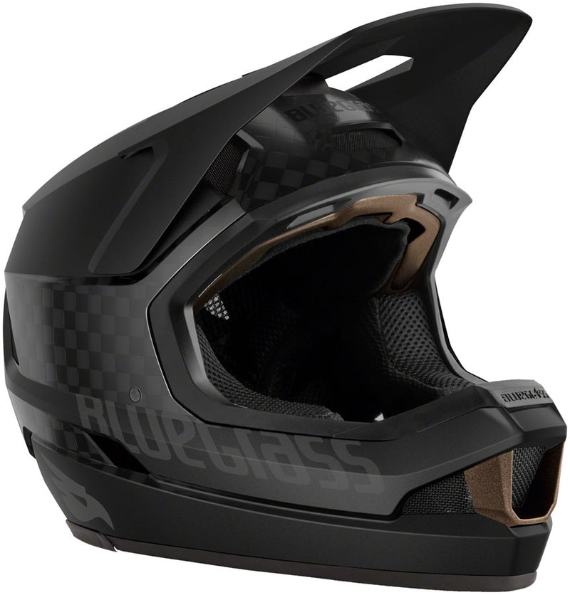 Load image into Gallery viewer, Bluegrass-Legit-Carbon-Helmet-Small-(54-56cm)-Full-Face-Visor-MIPS-E5-4-Double-D-Buckle-Mx-Style-Straps-Black-HLMT5029-Bicycle-Helmets
