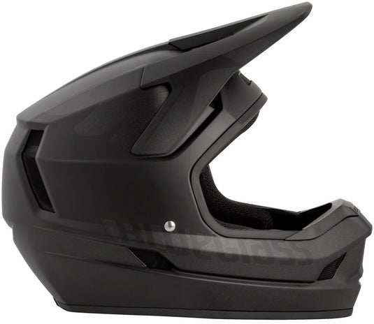 Bluegrass Legit Fiberglass EPS Liner Full Face Helmet Matte Black Texture, Small