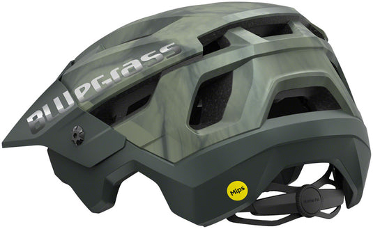 Bluegrass Rogue Core MIPS-C2 Helmet Fidlock Buckle Matte Green Tie-Dye, Medium