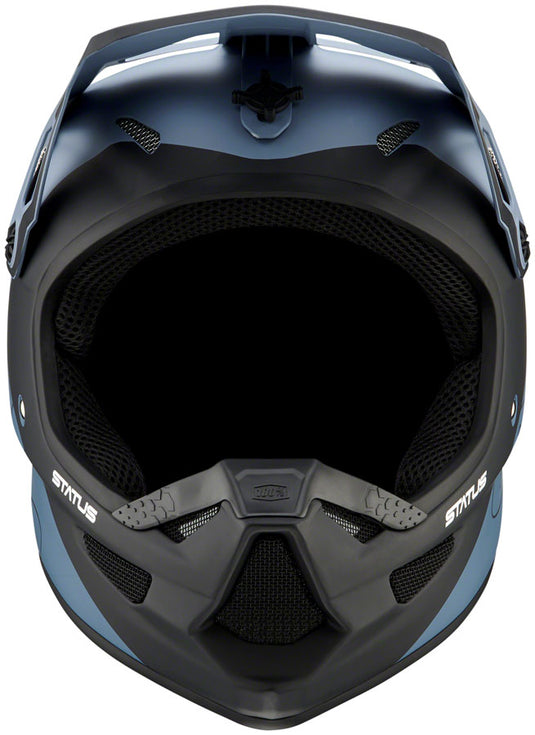 100% Status Full Face Ultra-Light Design Fiberglass Helmet Drop/Steel Blue XL