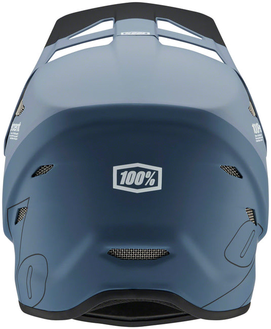 100% Status Full Face Ultra-Light Design Helmet Drop/Steel Blue Medium |DH/BMX