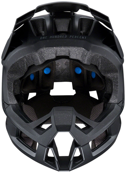 100% Trajecta Full Face Helmet Smartshock Multi-Density EPS Fidlock Black Medium