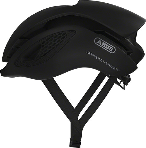 Abus-GameChanger-Helmet-Large-(59-62cm)-Half-Face-Adjustable-Fitting-Ponytail-Compatible-Airport-Aerodynamic-Glasses-Holder-Flowstraps-Black-HE5022-Bicycle-Helmets