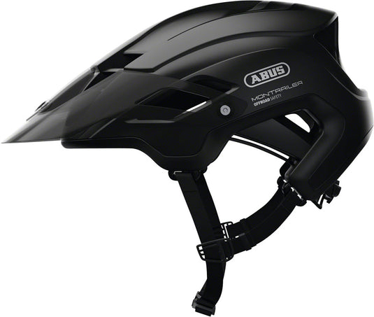 Abus-Montrailer-Helmet-Large-(58-61cm)-Half-Face-Visor-Adjustable-Fitting-Goggfit-Acticage-Semi-Enclosing-Plastic-Ring-Ponytail-Compatible-Black-HE5031-Bicycle-Helmets