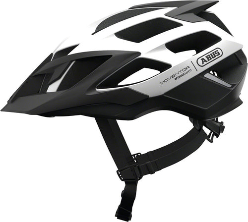 Abus-Moventor-Helmet-Medium-(52-57cm)-Half-Face-Zoom-Ace-Detachable-Visor-Ponytail-Compatible-White-HE5035-Bicycle-Helmets