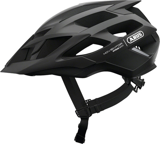 Abus-Moventor-Helmet-Medium-(52-57cm)-Half-Face-Zoom-Ace-Detachable-Visor-Ponytail-Compatible-Black-HE5037-Bicycle-Helmets