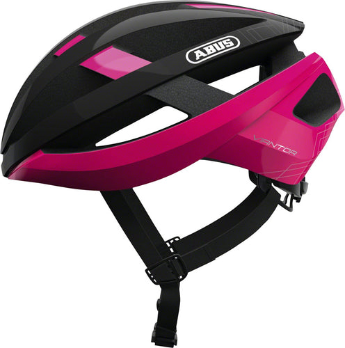 Abus-Viantor-Helmet-Small-(51-55cm)-Half-Face-Adjustable-Fitting-Semi-Enclosing-Plastic-Ring-Ponytail-Compatible-Acticage-Pink-HE5058-Bicycle-Helmets