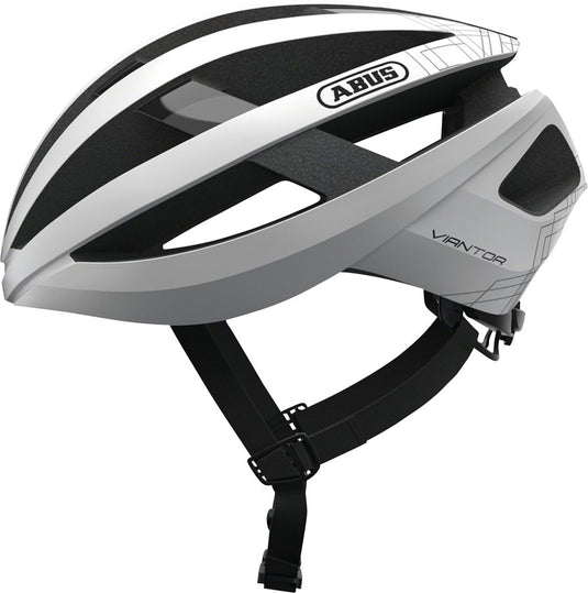 Abus-Viantor-Helmet-Small-(51-55cm)-Half-Face-Adjustable-Fitting-Semi-Enclosing-Plastic-Ring-Ponytail-Compatible-Acticage-White-HE5061-Bicycle-Helmets