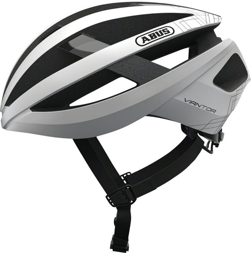 Abus-Viantor-Helmet-Medium-(52-58cm)-Half-Face-Adjustable-Fitting-Semi-Enclosing-Plastic-Ring-Ponytail-Compatible-Acticage-White-HE5060-Bicycle-Helmets