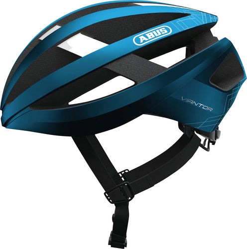 Abus-Viantor-Helmet-Large-(58-62cm)-Half-Face-Adjustable-Fitting-Semi-Enclosing-Plastic-Ring-Ponytail-Compatible-Acticage-Blue-HE5062-Bicycle-Helmets